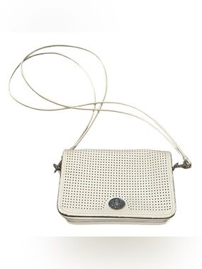 Coach Legacy Perforated Penelope Penny Leather Crossbody Pocketbook Bag